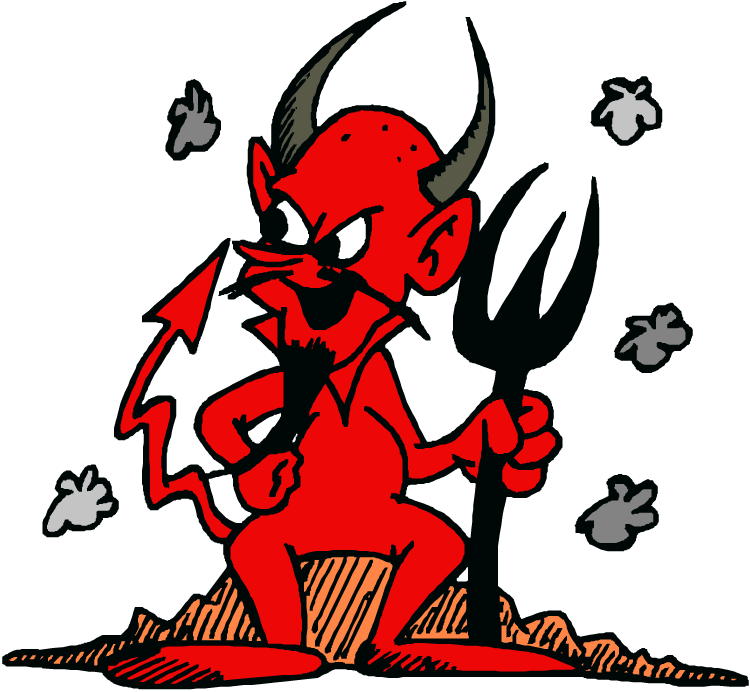 Manchester United Red Devil - Devil Clipart (750x692), Png Download