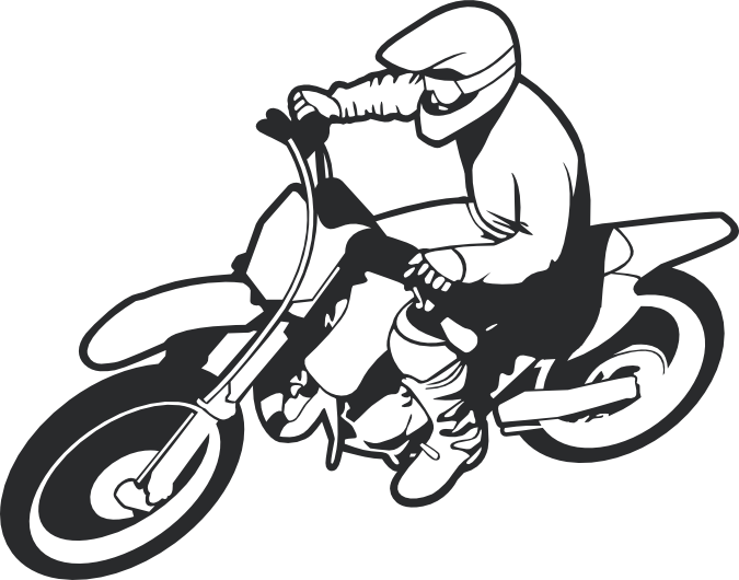 Dirt Clipart Background - Dirt Bike Transparent Background (675x530), Png Download