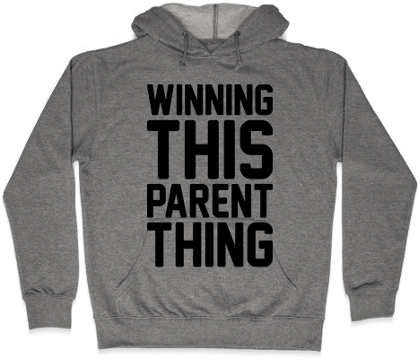 Winning This Parent Thing Hooded Sweatshirt - Notorious Rbg Shirt (484x484), Png Download