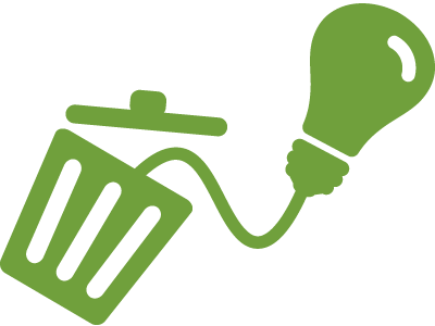 Waste To Energy Power Generation - Waste To Energy Symbol (400x300), Png Download