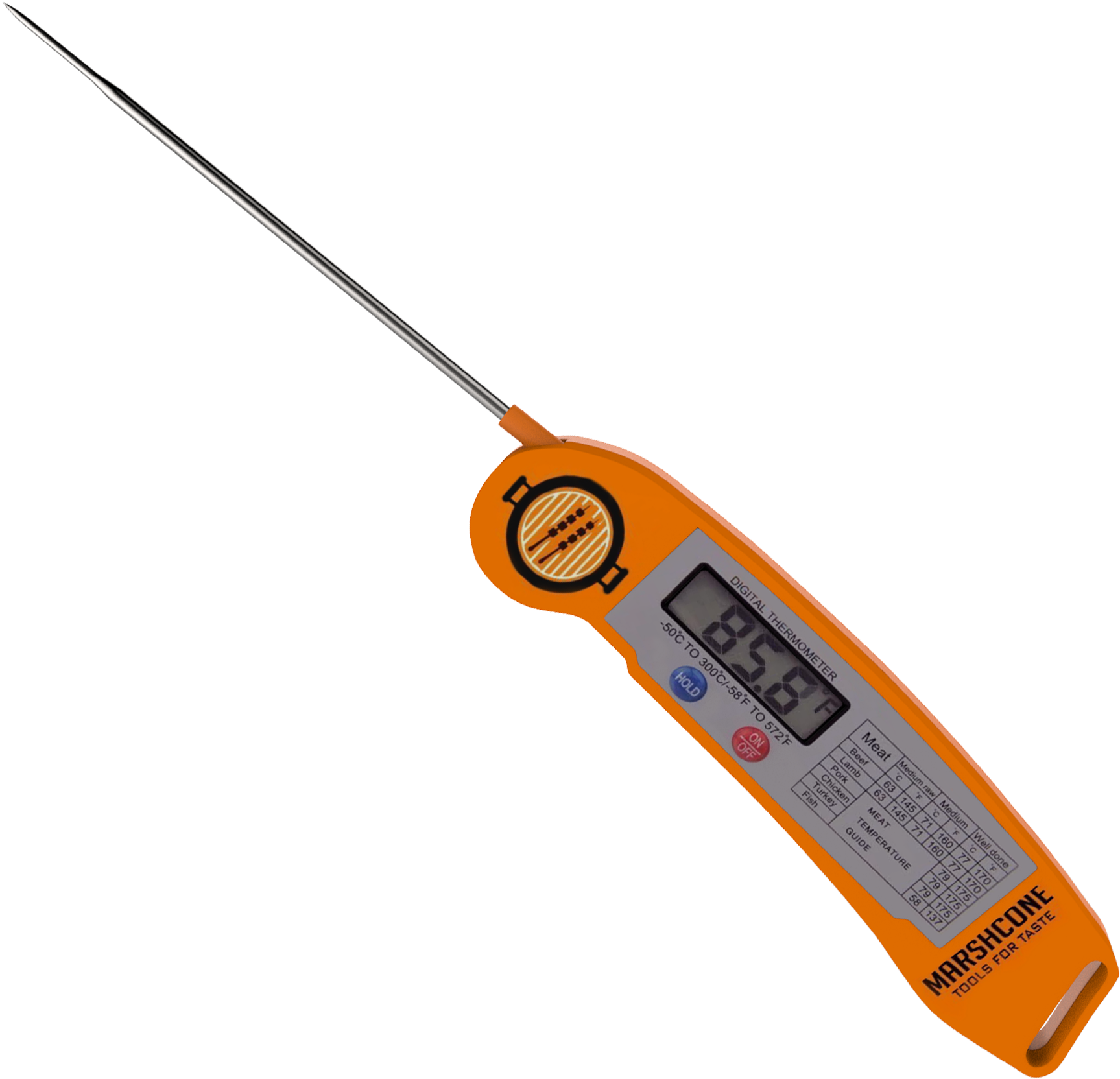 Meat Temperature Guide - Marshcone Dth-101 Instant Read Thermometer (2000x2000), Png Download