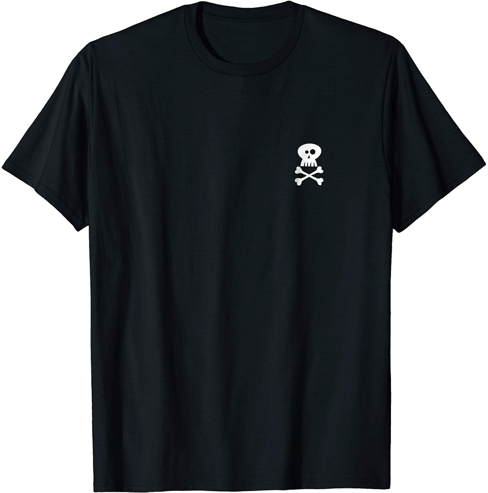 Skull And Crossbones Motif T-shirt - Kitchen Hand T Shirts (1000x1011), Png Download