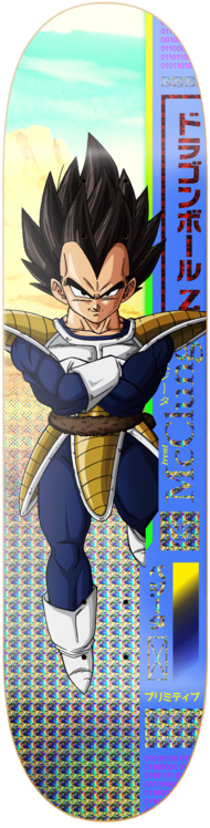 Trent Mcclung Vegeta Deck - Dragon Ball Z Primitive Skateboards (800x800), Png Download