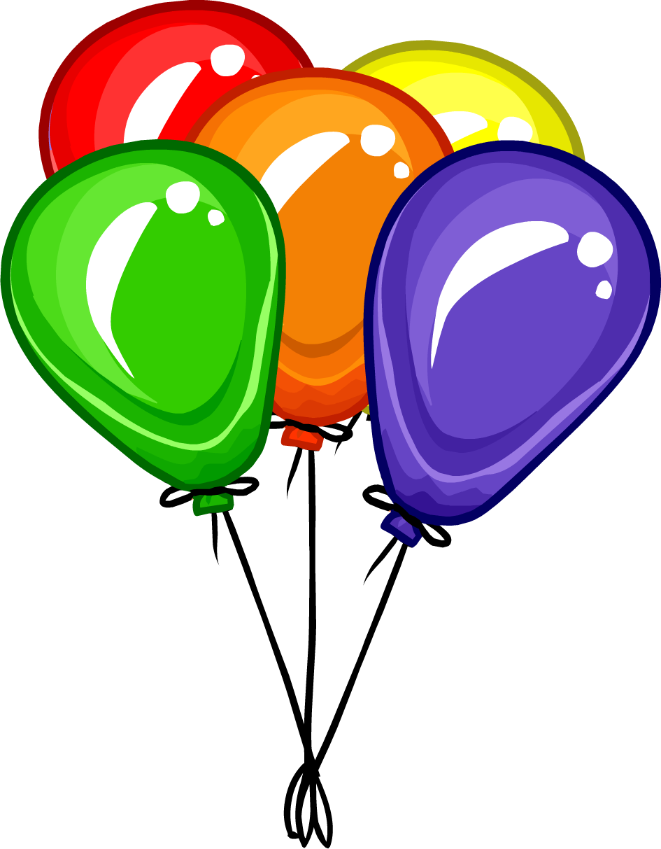 Ballons Transparent Bunch - Balloons Clipart (945x1213), Png Download