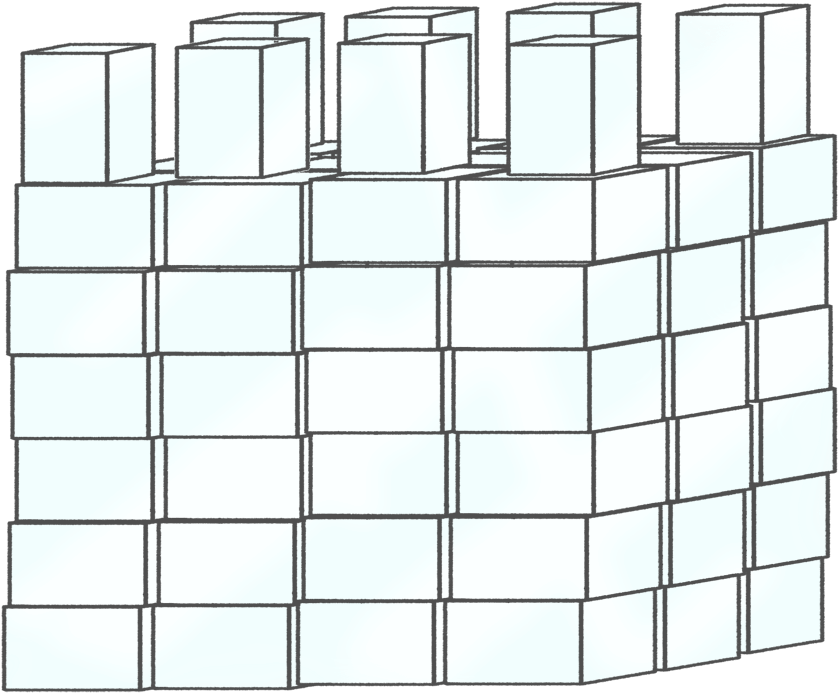 Ice Cube Sculptures - Architecture (1100x825), Png Download