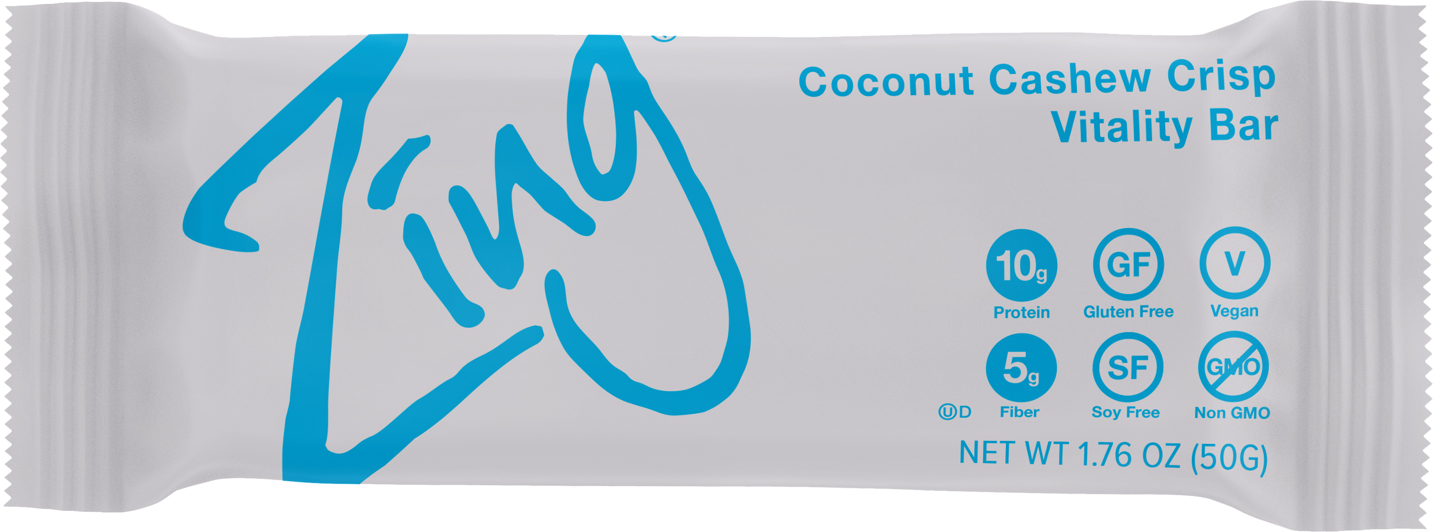 Ccc, Coconut Cashew Crisp - Zing Bars (2906x1080), Png Download