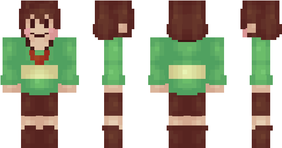 Minecraft Скин По Нику Chara - Skin De Leon Picaron (600x348), Png Download