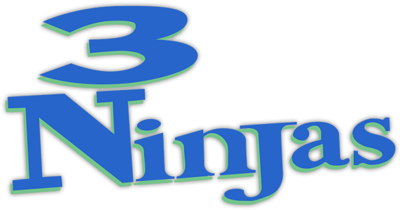 3 Ninjas Movie Logo - Poster: 3 Ninjas, 17x11in. (800x310), Png Download