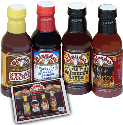 4 Amigos Pack - Claude's Bbq Brisket Marinade Sauce, 16-ounce (pack (400x400), Png Download