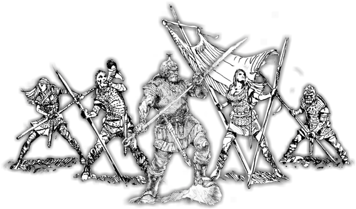 The Jutgar Are Professional Warriors Of The Jutes And - Illustration (700x421), Png Download