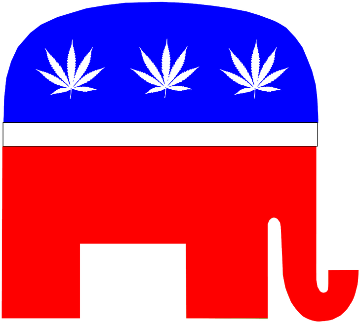 Fear, Loathing And Jeff Sessions On State-legal Marijuana - Republican Icon Transparent (817x720), Png Download