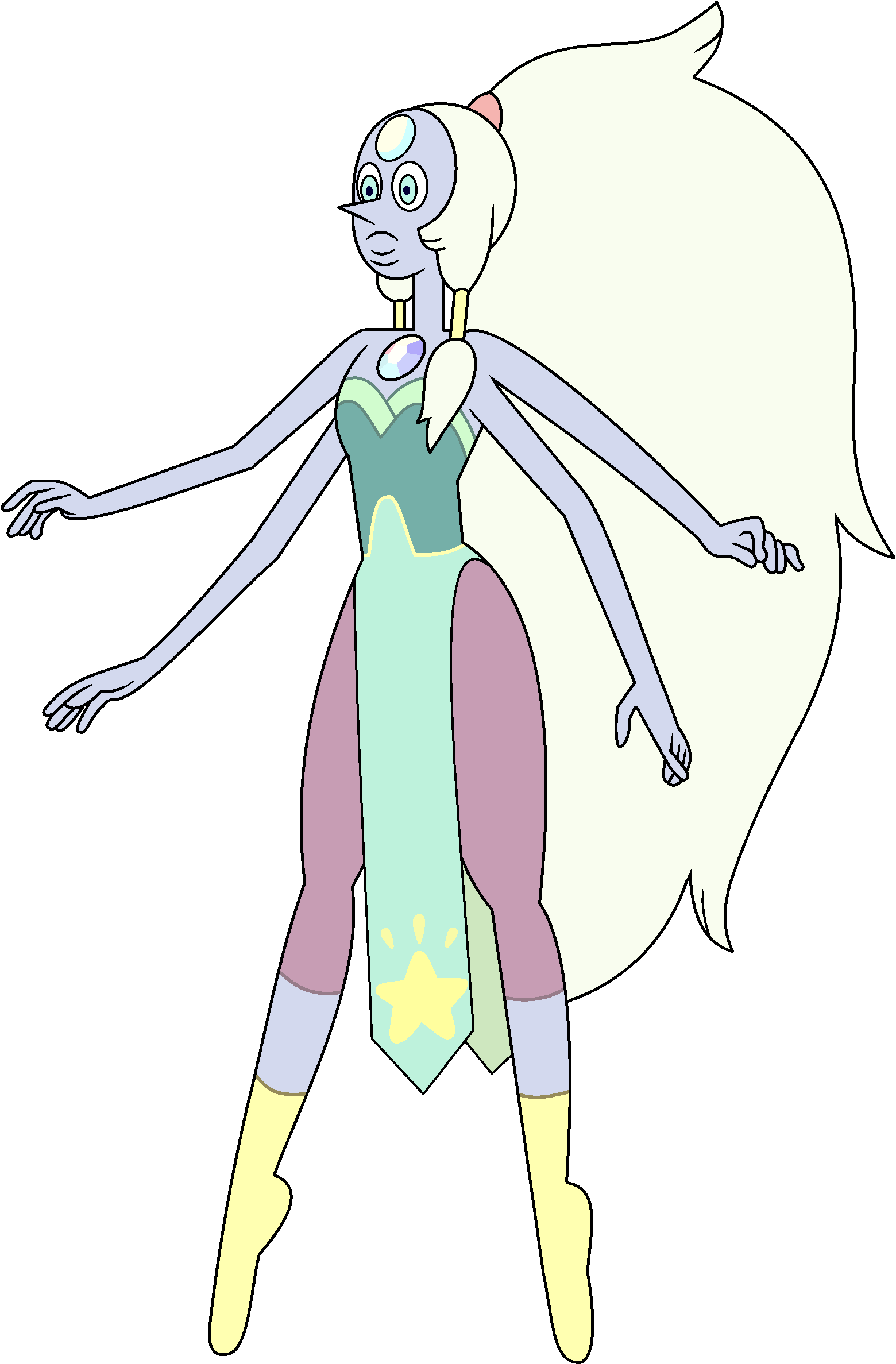 Shes Opal - Steven Universe Old Timey (1643x2500), Png Download