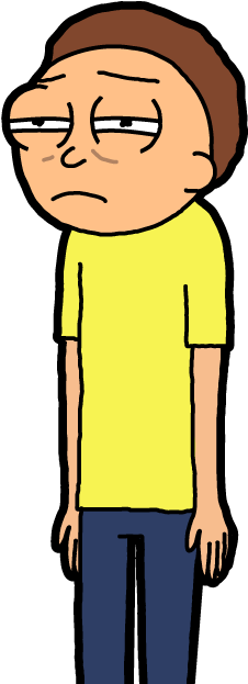 Tired Morty - Pocket Mortys Spork Morty (300x650), Png Download