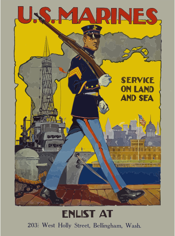 Medium Image - Ww1 Usa Join The Army (594x800), Png Download