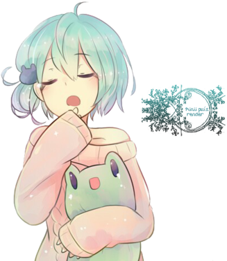 View Sleepy , - Anime Girl Cute Kawaii (400x400), Png Download