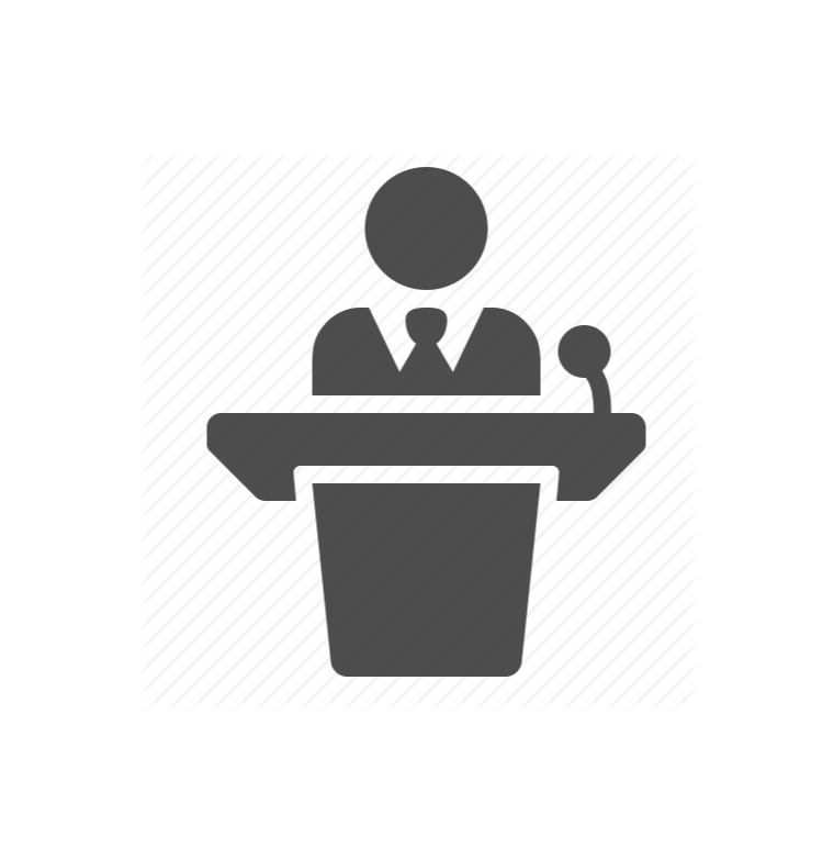 Speech Intro Samples - Public Speaking Icon (760x782), Png Download