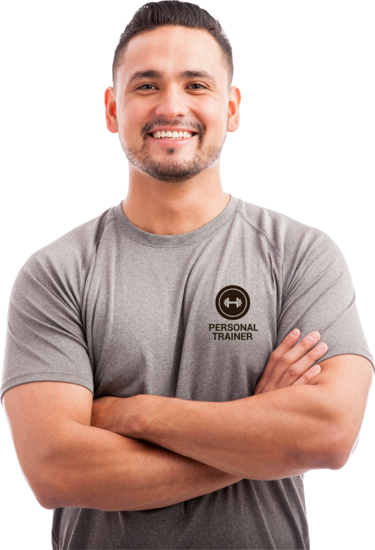 Download Personal Trainer Wearing Customised Logo Tshirt Personal