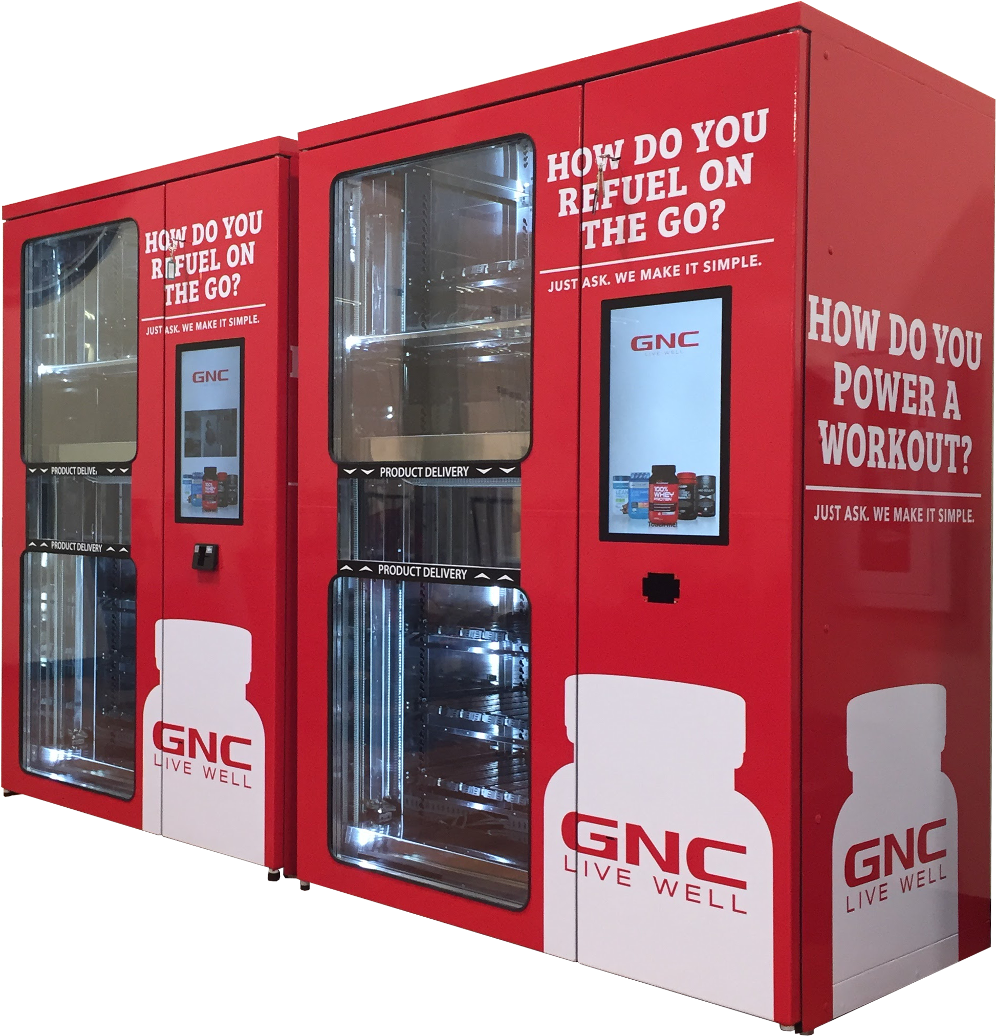 Magexusa Easy Dual Gnc Vending Machine (2301x2213), Png Download