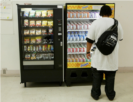 Can Vending Machines Really Cause Obesity Quality Vending - Drink Vending Machine School (608x342), Png Download