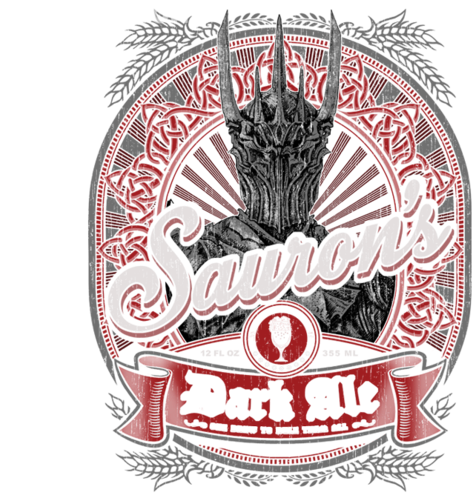 Sauron's Dark Ale - Sauron (571x504), Png Download