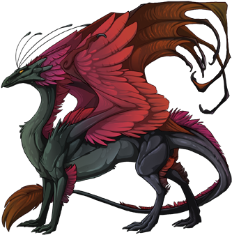 7300390 350 - Sebastian Michaelis As A Dragon (350x350), Png Download