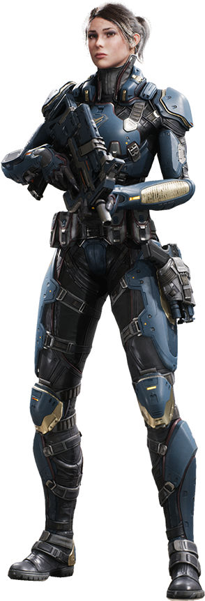 //developer Paragon Cdn - Sc Fi Female Soldier (1920x1080), Png Download