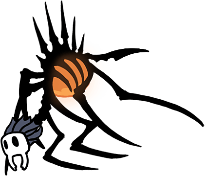 Where To Find Nosk In Hollow Knight - Hollow Knight Spider Boss (423x360), Png Download
