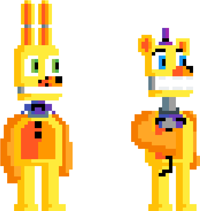 Fredbear & Springbonnie - Illustration (1200x1200), Png Download