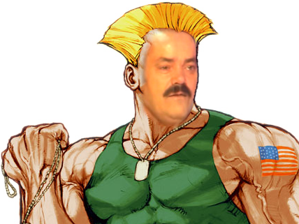 Lien Direct, 2017/50/1/1513017609 Risiguile V4 - Guile Street Fighter 2 Art (428x321), Png Download