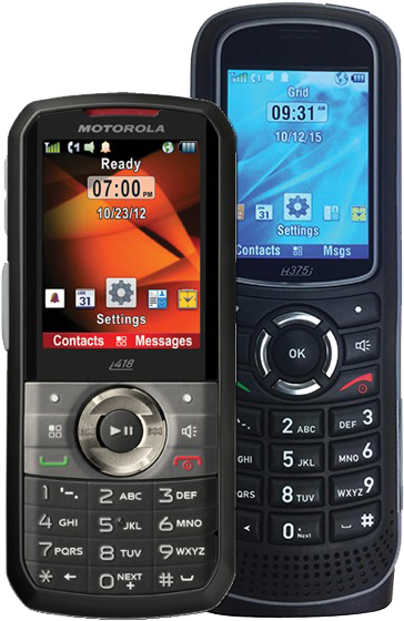 Push To Talk Services - Motorola Walkie Talkie I418 (578x626), Png Download