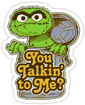 This Way, You Can Cover Your $2 Trash Can With What - Oscar The Grouch (375x360), Png Download
