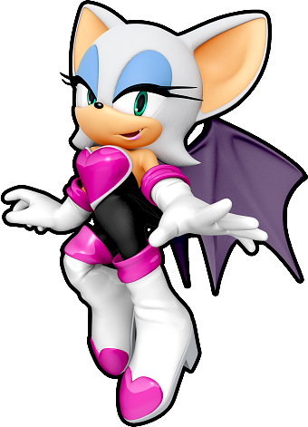 Sonic Runners Rouge - Sonic Rouge (340x471), Png Download