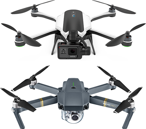 Dji Mavic Pro - Mavic Pro Vs Karma (500x441), Png Download