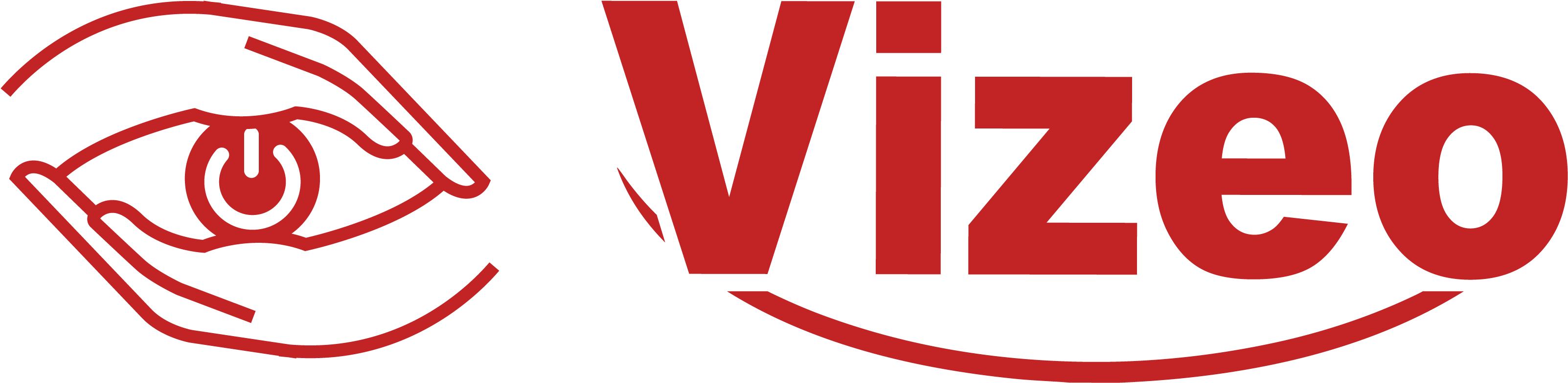 Vizeo-rouge - Vizeo (3508x1132), Png Download