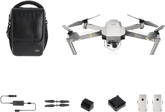 Dji Mavic Pro Platinum Fly More Combo Drone - Dji Mavic Pro Platinum Fly More Combo מחיר (625x625), Png Download