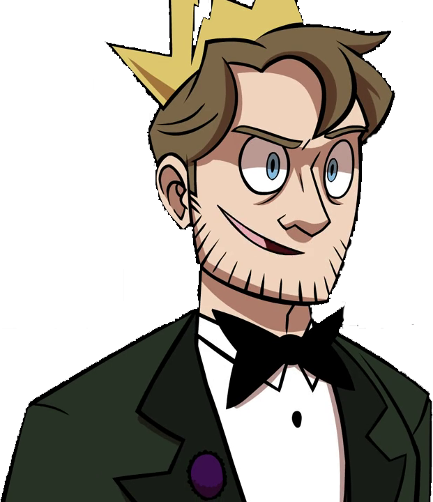 The Mad King - Mad King Rooster Teeth (621x720), Png Download