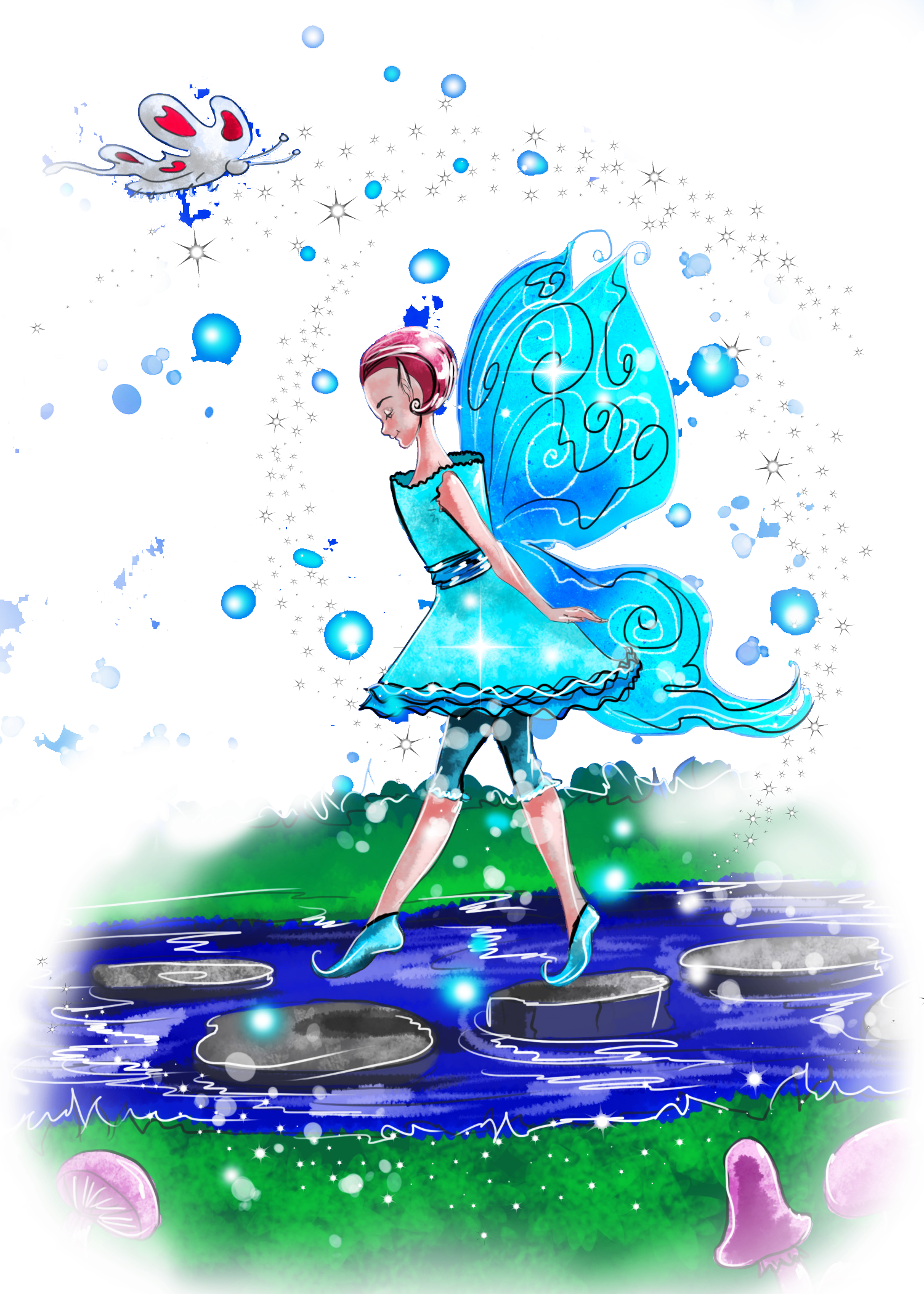 Sorcha, The Pathways And Stepping Stone Fairy - Clip Art (1500x2100), Png Download