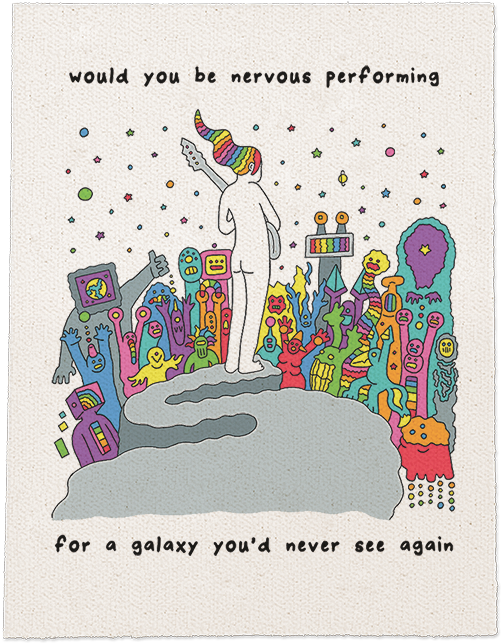 Nervous - Illustration (530x686), Png Download