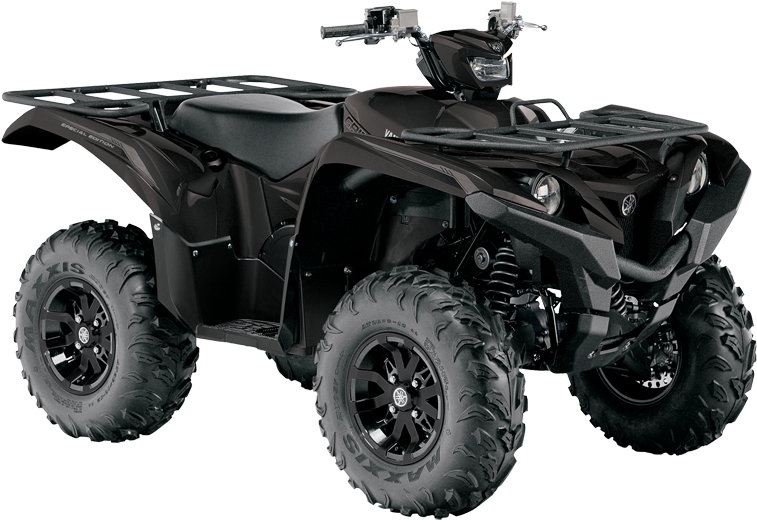 2016 Grizzly Ep E Black 3 - 2016 Yamaha Grizzly 660 (775x541), Png Download