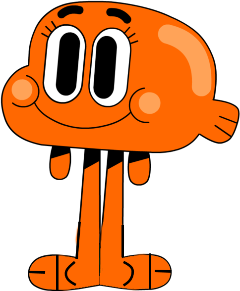 Why Are Darwin's Feet Censored Oh Right He Has To Pee - Darwin Watterson (500x592), Png Download