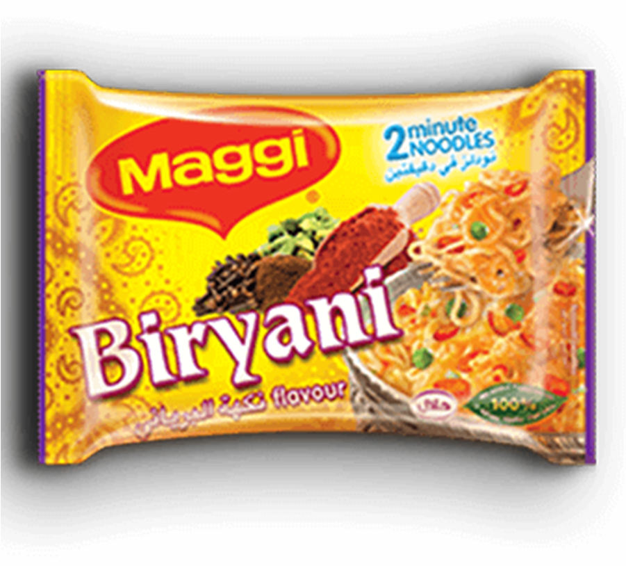 Maggi® 2 Minutes Noodles Biryani - Maggi 2 Minute Noodles Flavours (900x900), Png Download