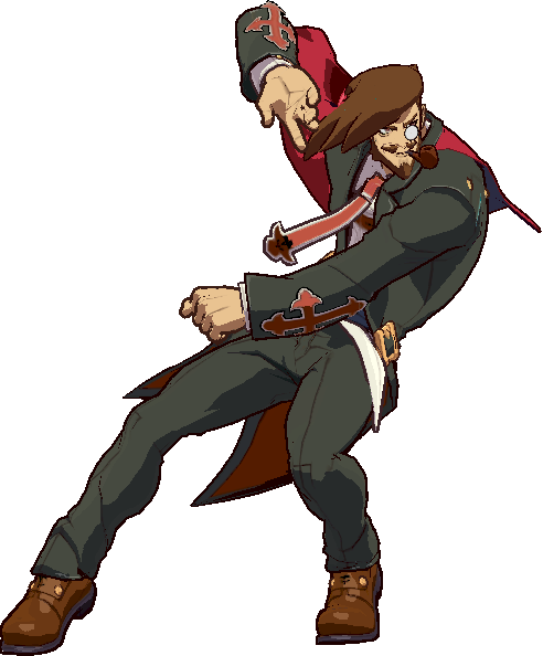 Ggxrd Slayer 6p - Slayer Walking Animation (492x594), Png Download