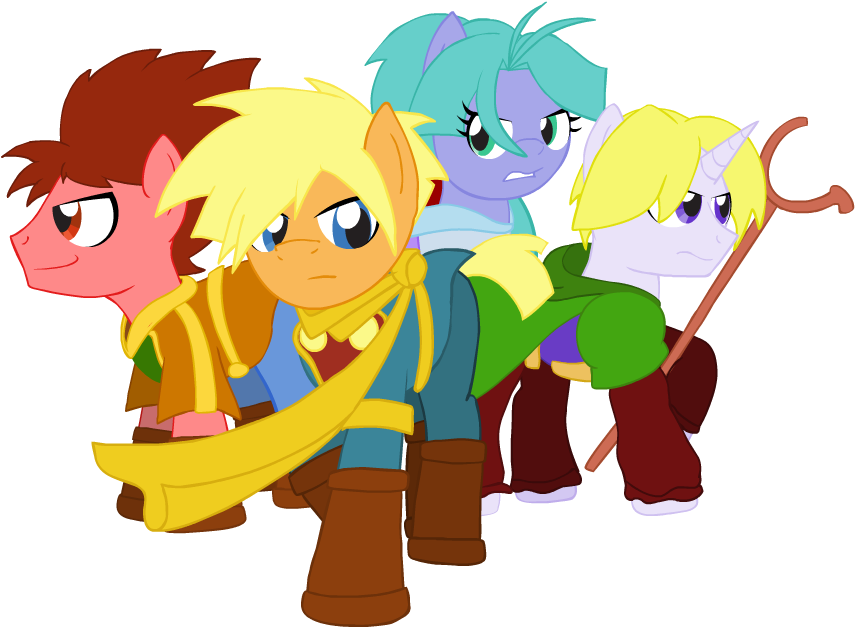 Mrponiator, Garet, Golden Sun, Isaac, Ivan, Mia, Ponified, - Isaac X Mia Golden Sun (865x685), Png Download