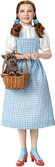 Dorothy Measures 14" Made Of Resin $129 - Dorothy Wizard Of Oz Judy Garland (324x650), Png Download