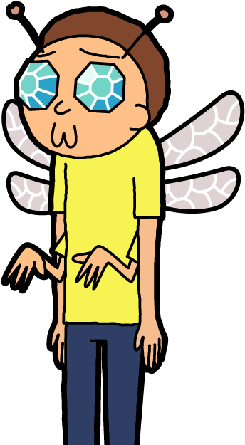 Diamond Eyes Morty - Diamond Eye Morty (370x650), Png Download