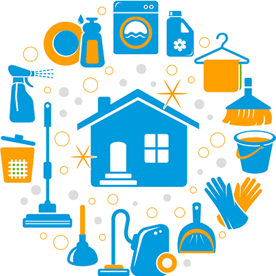 Productos De Limpieza Industrial En Cantabria - House Cleaning Clean Icons (400x400), Png Download