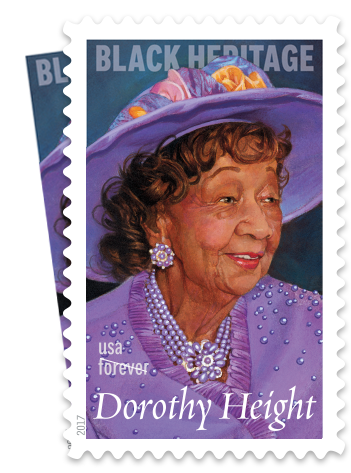 Photo Of The Dorothy Height Stamp - Dorothy Height (351x473), Png Download