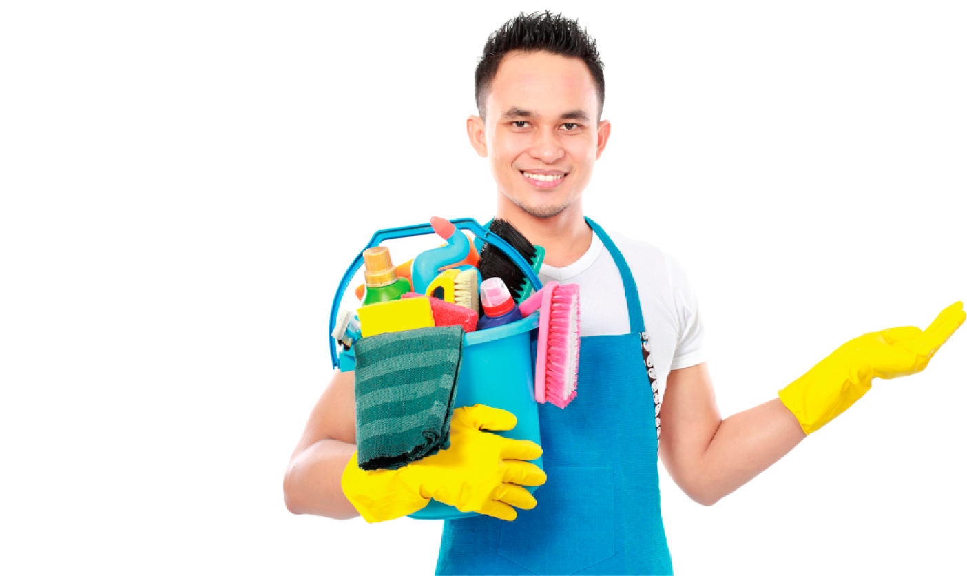 Joven Con Cubeta De Limpieza V4 - Cleaning (1444x872), Png Download