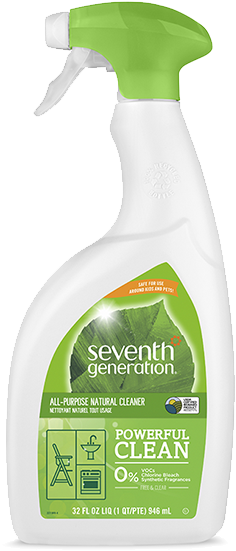 Seventh Generation, Líquido Para Limpieza General, - Seventh Generation Glass Cleaner (600x700), Png Download