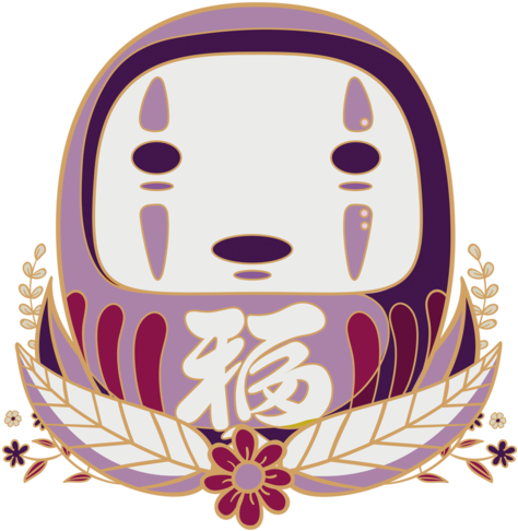 Faceless Daruma - T-shirt (571x495), Png Download